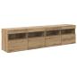 Preview: TV-Wandregale 2 stk. Artisan-Eiche Holzwerkstoff