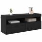 Preview: TV-Wandschrank 100 x 30 x 40 cm Schwarz Eichen-Optik