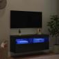 Preview: TV-Wandschrank 100 x 30 x 40 cm Schwarz Eichen-Optik