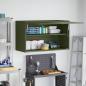 Preview: Wandschrank für die Garage mit Gasdrucklift-Tür Olivgrün