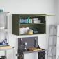 Preview: Wandschrank für die Garage mit Gasdrucklift-Tür Olivgrün