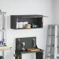 Preview: Wandschrank für die Garage mit Gasdrucklift-Tür Schwarz