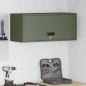 Preview: ARDEBO.de - Wandschrank für die Garage mit Gasdrucklift-Tür Olivgrün