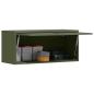 Preview: Wandschrank für die Garage mit Gasdrucklift-Tür Olivgrün