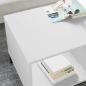 Preview: Couchtisch Weiß 90 x 49 x 46 cm Holzwerkstoff