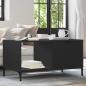 Preview: ARDEBO.de - Couchtisch Schwarz Eichen-Optik 90 x 49 x 46 cm Holzwerkstoff