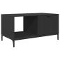 Preview: Couchtisch Schwarz Eichen-Optik 90 x 49 x 46 cm Holzwerkstoff