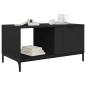 Preview: Couchtisch Schwarz Eichen-Optik 90 x 49 x 46 cm Holzwerkstoff