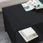 Preview: Couchtisch Schwarz Eichen-Optik 90 x 49 x 46 cm Holzwerkstoff