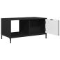 Preview: Couchtisch Schwarz Eichen-Optik 90 x 49 x 46 cm Holzwerkstoff