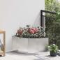 Preview: ARDEBO.de - Eckpflanzer Silber 60 x 60 x 35 cm Edelstahl