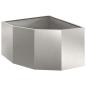 Preview: Eckpflanzer Silber 60 x 60 x 35 cm Edelstahl
