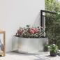 Preview: ARDEBO.de - Eckpflanzer Silber 60 x 60 x 35 cm Verzinkter Stahl