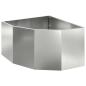 Preview: Eckpflanzer Silber 60 x 60 x 35 cm Verzinkter Stahl