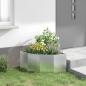 Preview: Eckpflanzer Silber 60 x 60 x 35 cm Verzinkter Stahl