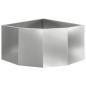 Preview: Eckpflanzer Silber 60 x 60 x 35 cm Verzinkter Stahl