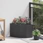 Preview: ARDEBO.de - Eckpflanzer Schwarz 45 x 45 x 35 cm Stahl