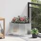 Preview: ARDEBO.de - Eckpflanzer Silber 45 x 45 x 35 cm Verzinkter Stahl