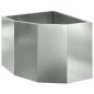 Preview: Eckpflanzer Silber 45 x 45 x 35 cm Verzinkter Stahl