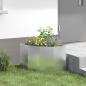 Preview: Eckpflanzer Silber 45 x 45 x 35 cm Verzinkter Stahl