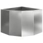Preview: Eckpflanzer Silber 45 x 45 x 35 cm Verzinkter Stahl