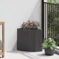 Preview: ARDEBO.de - Eckpflanzer Schwarz 30 x 30 x 35 cm Stahl