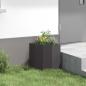 Preview: Eckpflanzer Schwarz 30 x 30 x 35 cm Stahl