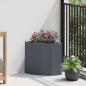 Preview: ARDEBO.de - Eckpflanzer Anthrazit 30 x 30 x 35 cm Stahl