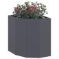 Preview: Eckpflanzer Anthrazit 30 x 30 x 35 cm Stahl