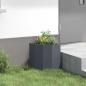 Preview: Eckpflanzer Anthrazit 30 x 30 x 35 cm Stahl