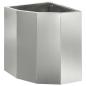 Preview: Eckpflanzer Silber 30 x 30 x 35 cm Verzinkter Stahl