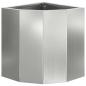 Preview: Eckpflanzer Silber 30 x 30 x 35 cm Verzinkter Stahl