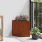 Preview: ARDEBO.de - Eckpflanzer Rostoptik 30 x 30 x 35 cm Wetterfeststahl