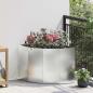Preview: ARDEBO.de - Eckpflanzer Silber 60 x 60 x 50 cm Verzinkter Stahl