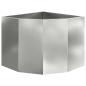 Preview: Eckpflanzer Silber 60 x 60 x 50 cm Verzinkter Stahl