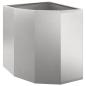 Preview: Eckpflanzer Silber 45 x 45 x 50 cm Edelstahl
