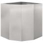 Preview: Eckpflanzer Silber 45 x 45 x 50 cm Edelstahl
