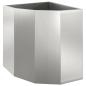 Preview: Eckpflanzer Silber 45 x 45 x 50 cm Verzinkter Stahl