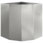 Preview: Eckpflanzer Silber 45 x 45 x 50 cm Verzinkter Stahl