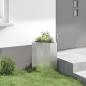 Preview: Eckpflanzer Silber 30 x 30 x 50 cm Edelstahl