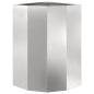 Preview: Eckpflanzer Silber 30 x 30 x 50 cm Edelstahl