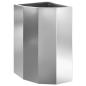 Preview: Eckpflanzer Silber 30 x 30 x 50 cm Verzinkter Stahl