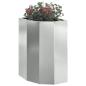 Preview: Eckpflanzer Silber 30 x 30 x 50 cm Verzinkter Stahl
