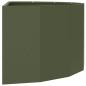 Preview: Pflanzkübel Olive Grün 90 x 45 x 35 cm Stahl