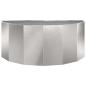 Preview: Pflanzkübel Silber 90 x 45 x 35 cm Edelstahl