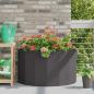 Preview: ARDEBO.de - Pflanzkübel Schwarz 90 x 45 x 50 cm Stahl