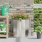 Preview: ARDEBO.de - Pflanzkübel Silber 60 x 30 x 50 cm Edelstahl
