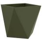 Preview: Pflanzkübel 2 stk. Olive Grün 50 x 50 x 50 cm Stahl