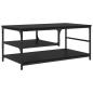 Preview: Couchtisch Schwarz Eichen-Optik 90 x 49 x 40 cm Holzwerkstoff