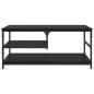 Preview: Couchtisch Schwarz Eichen-Optik 90 x 49 x 40 cm Holzwerkstoff
